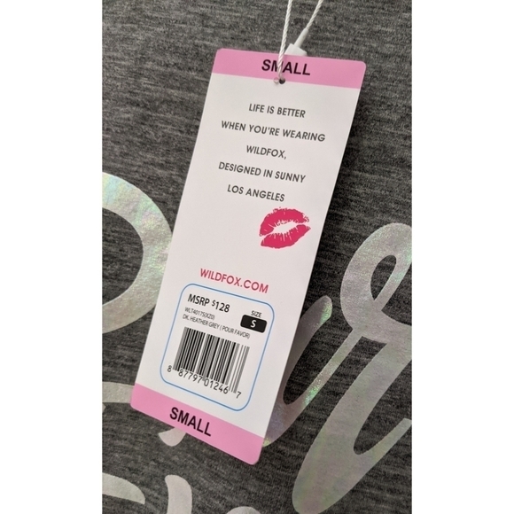 🆕 Wildfox Statement Pour Favor Wine Sweatshirt - Picture 4 of 9